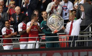 Read more about the article Arsenal claim Community Shield on penalties