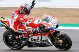 Read more about the article Watch: Dovizioso wins British GP, leads Championship
