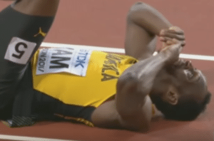 Read more about the article Watch: Bolt injured in his last race