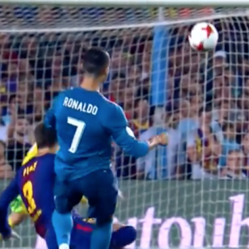 Watch: Ronaldo scores stunner against Barcelona