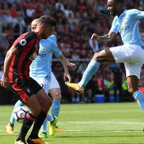 Sterling strikes late to hand City victory