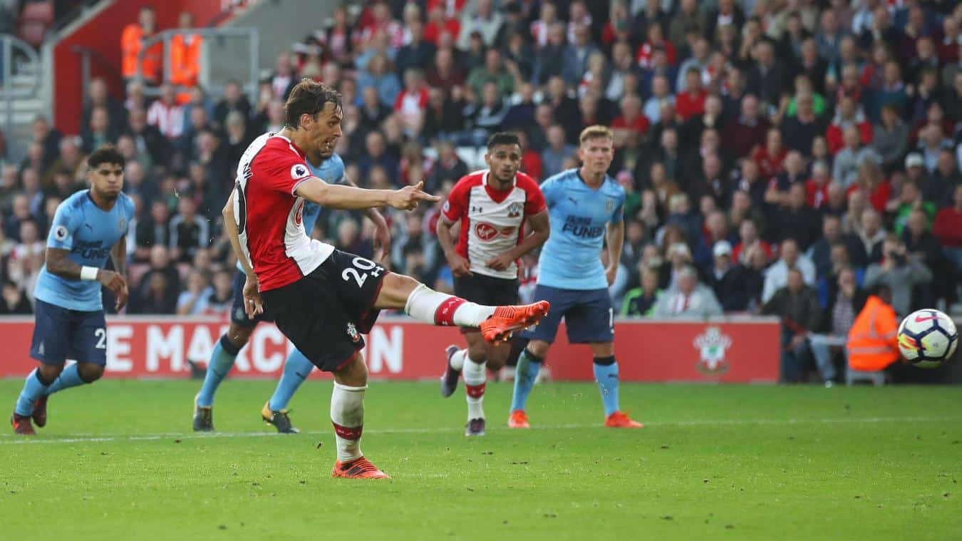 You are currently viewing Gabbiadini’s brace denies Newcastle at St Mary’s