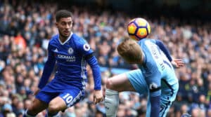 Read more about the article Hazard declares De Bruyne best in EPL