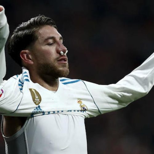 Ramos suffers broken nose in Madrid derby