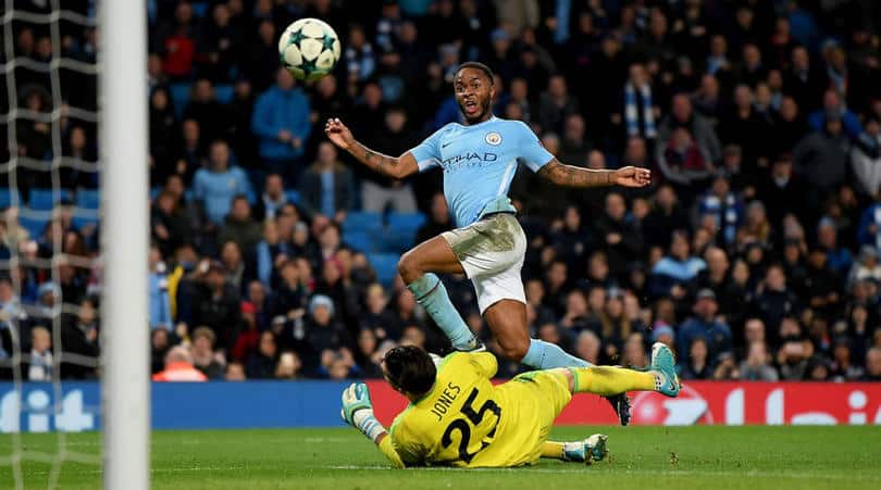 You are currently viewing Sterling strikes late as City claim top spot