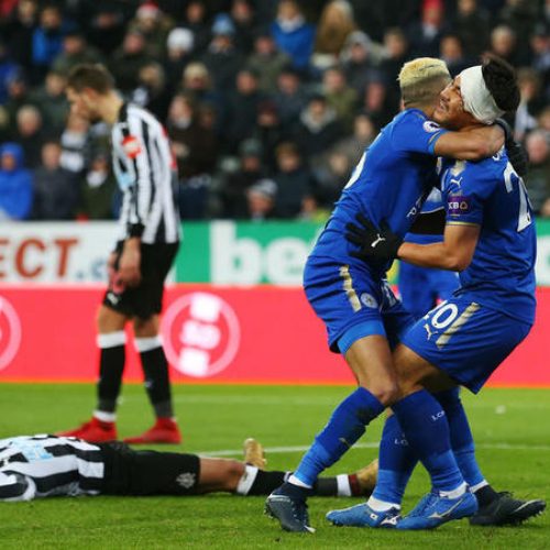 Perez own goal lifts Leicester to eighth