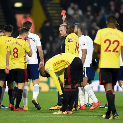 Sanchez sees red as Spurs draw at Watford
