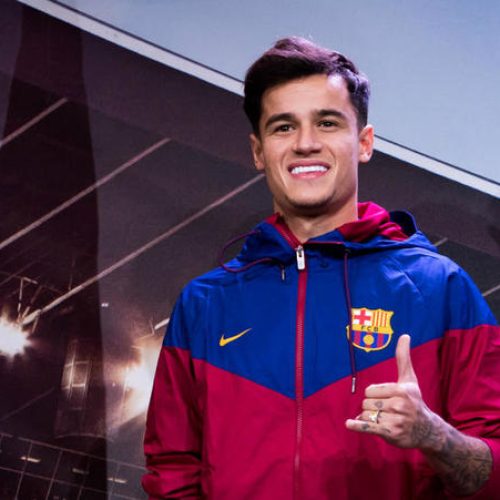 Barcelona unveil Coutinho at Camp Nou