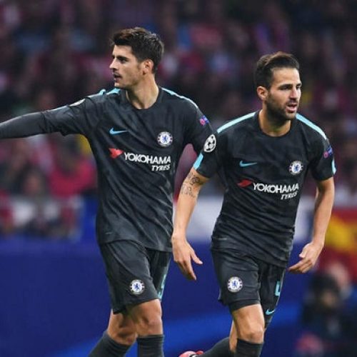 Fabregas, Morata to miss Arsenal clash