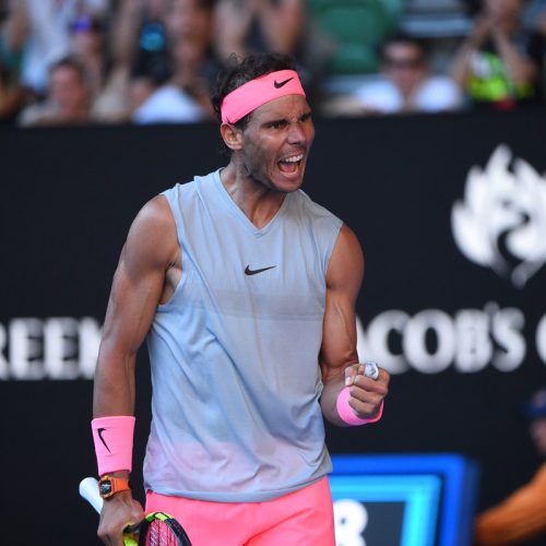 Nadal ruthless, Wozniacki lucky