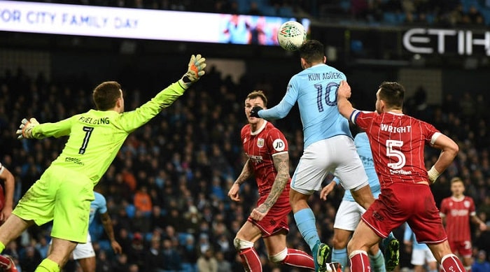 You are currently viewing Aguero hands Man City advantage in EFL semis