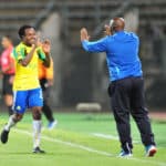 Percy Tau and Pitso Mosimane