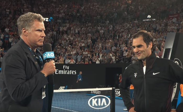 You are currently viewing Watch: Will Ferrell interviews Roger Federer