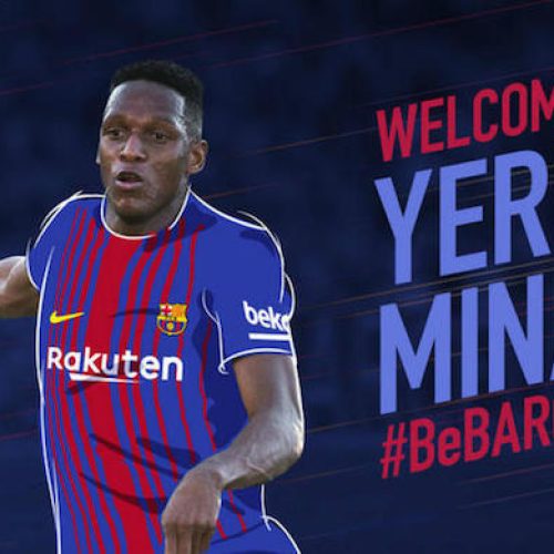 Barcelona confirm Mina signing