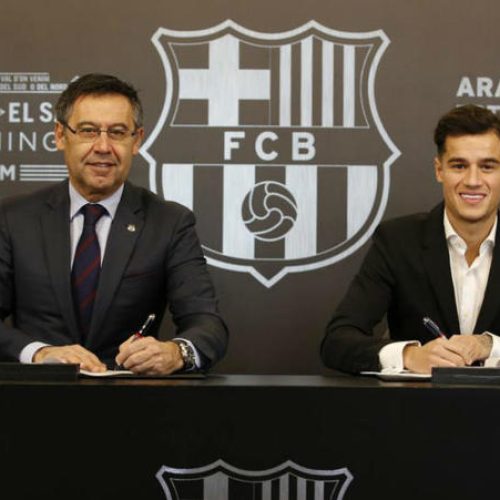 Coutinho completes club-record Barca move