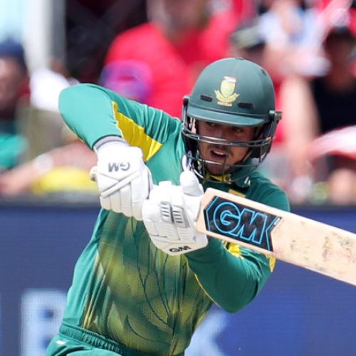 De Kock out of series