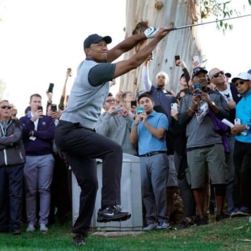 Wild Tiger Woods grinds hard