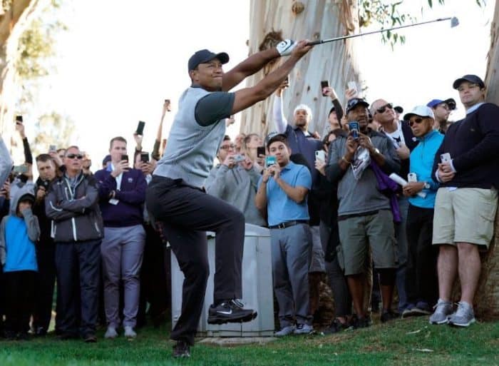 You are currently viewing Wild Tiger Woods grinds hard