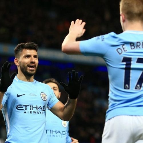 Man City thrash Leicester