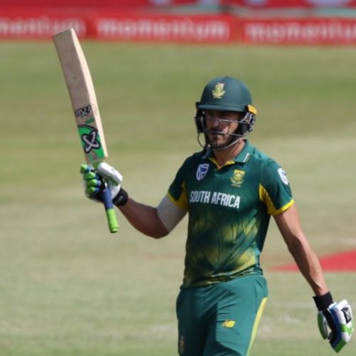 Faf ton boosts Proteas to 269