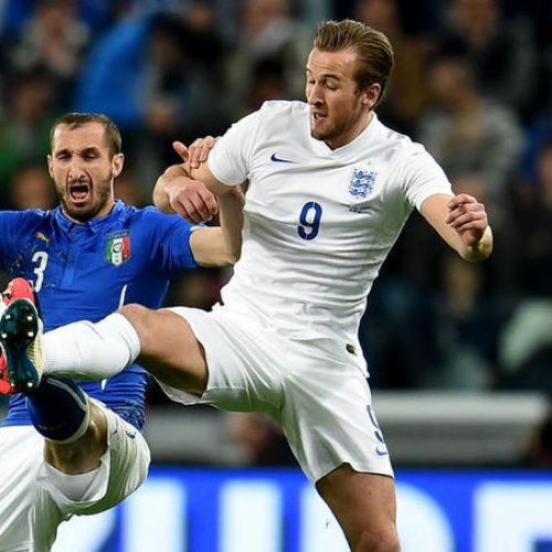 Kane relishing reunion with a crunching Chiellini