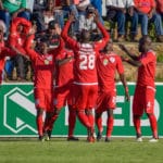 Free State Stars celebrating their winning goal against Chippa