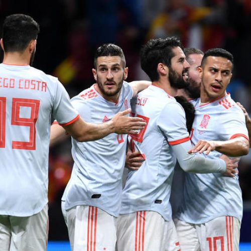 Highlights: Spain hit six past Argentina