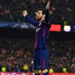 Lionel Messi of Barcelona