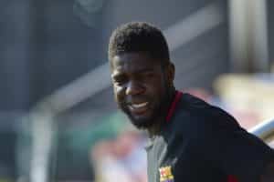 Read more about the article Umtiti ‘very happy’ at Barcelona amid Manchester United links