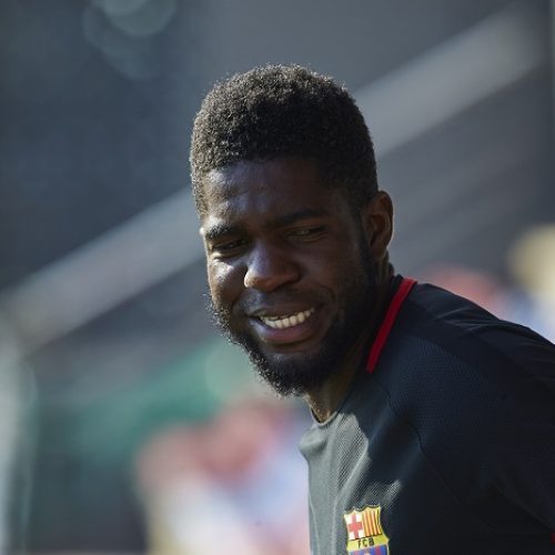 Umtiti ‘very happy’ at Barcelona amid Manchester United links