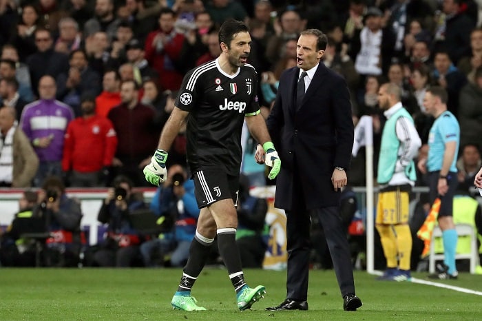 You are currently viewing Buffon reaction understandable, says Allegri