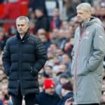 Manchester United manager Jose Mourinho and Arsenal manager Arsene Wenger.