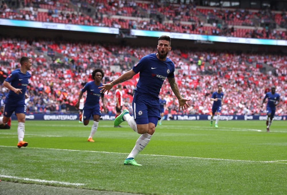 You are currently viewing Giroud, Morata fire Chelsea into FA Cup final