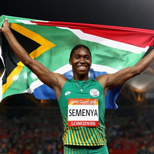 Semenya wins gold, sets new national record