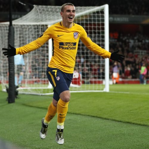 Griezmann claims vital away goal for 10-man Atleti