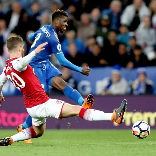 Leicester beat ten-man Arsenal