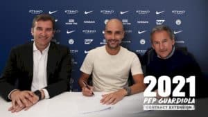 Read more about the article Guardiola signs new deal with City