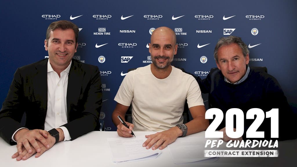 You are currently viewing Guardiola signs new deal with City