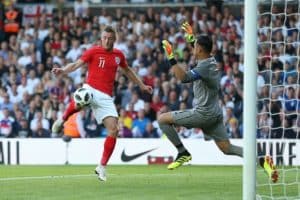 Read more about the article Vardy compares England’s atmosphere to Leicester
