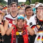 Germany fans react to their teams elimination.