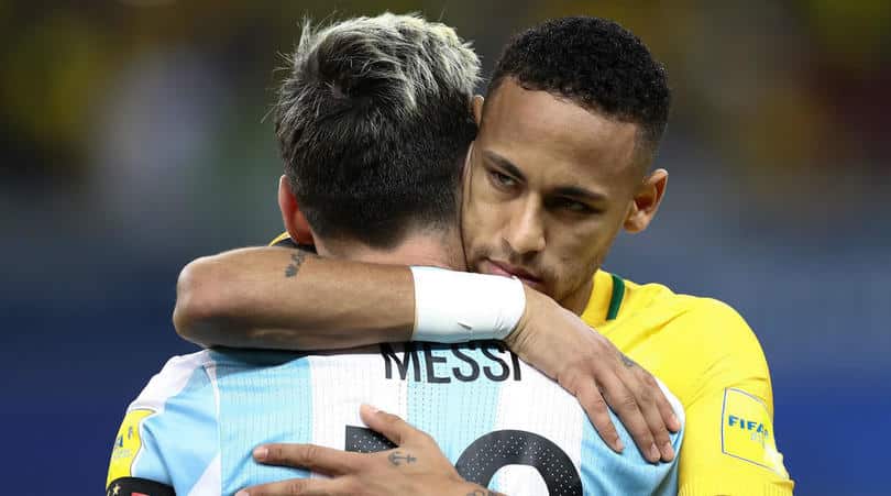 You are currently viewing Neymar happy not to face Messi