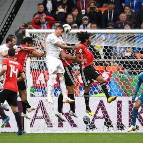 Watch: Uruguay edge Salah-less Egypt