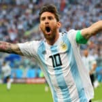 Lionel Messi of Argentina