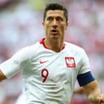 Polish striker Robert Lewandowski