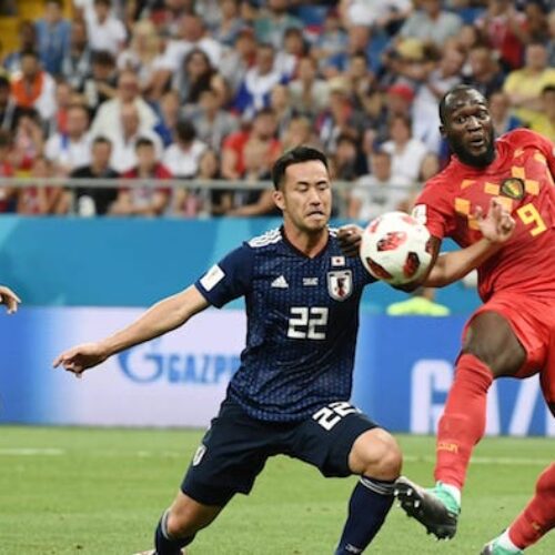 Belgium see off Japan in five-goal thriller