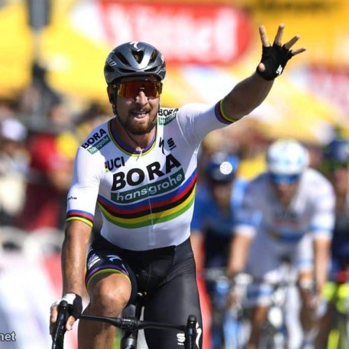 Sagan wins stage two to take yellow jersey