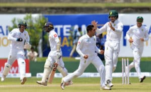 Read more about the article Rabada, Shamsi draw first blood for Proteas