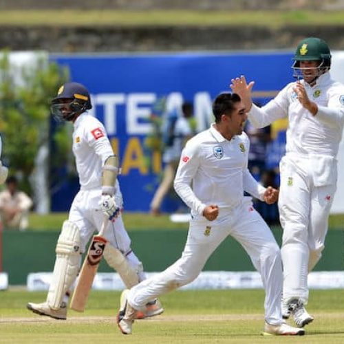 Rabada, Shamsi draw first blood for Proteas