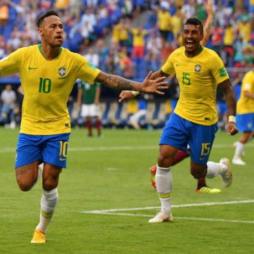Neymar lifts Brazil into last eight