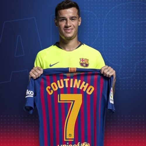 Coutinho changes his jersey number